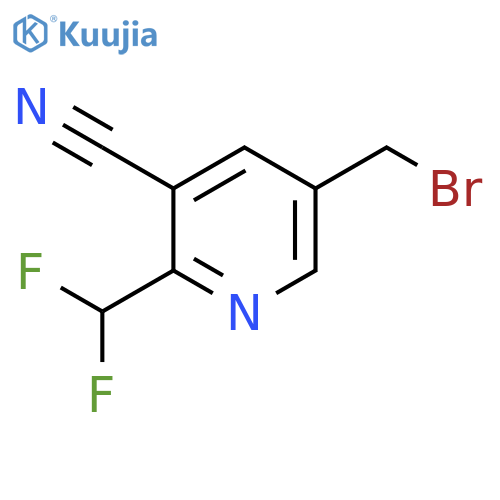 5-(Bromomethyl)-3-cyano-2-(difluoromethyl)pyridine structure