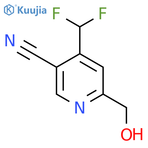 5-Cyano-4-(difluoromethyl)pyridine-2-methanol structure