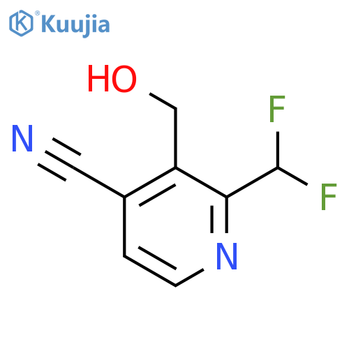 4-Cyano-2-(difluoromethyl)pyridine-3-methanol structure