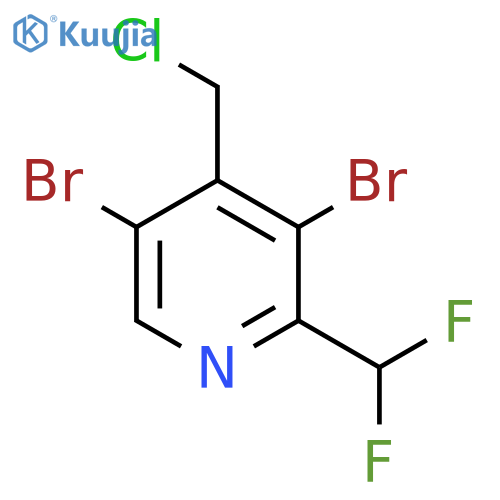 4-(Chloromethyl)-3,5-dibromo-2-(difluoromethyl)pyridine structure