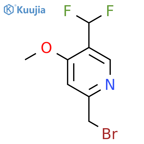 2-(Bromomethyl)-5-(difluoromethyl)-4-methoxypyridine structure