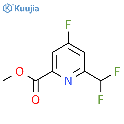 Methyl 2-(difluoromethyl)-4-fluoropyridine-6-carboxylate structure
