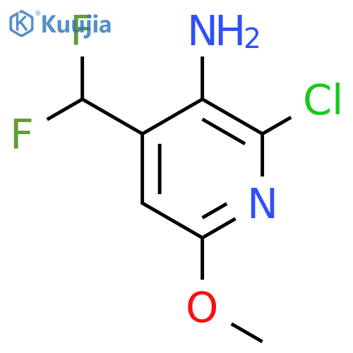 3-Amino-2-chloro-4-(difluoromethyl)-6-methoxypyridine structure