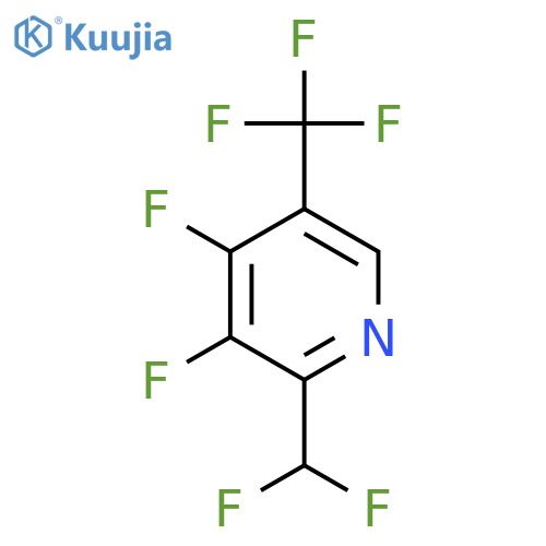 3,4-Difluoro-2-(difluoromethyl)-5-(trifluoromethyl)pyridine structure