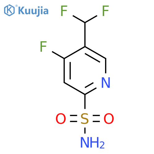 5-(Difluoromethyl)-4-fluoropyridine-2-sulfonamide structure