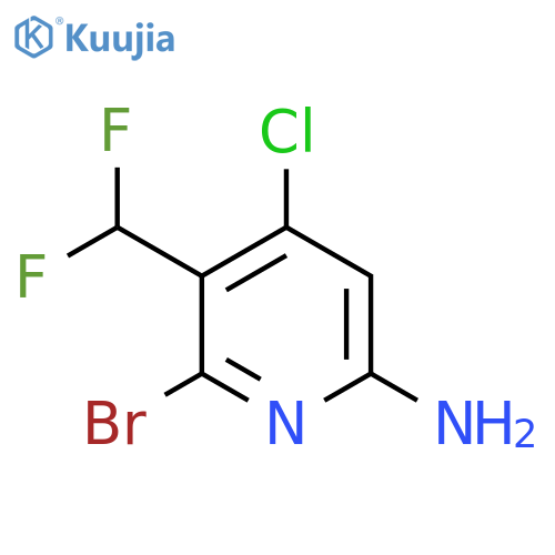 6-Amino-2-bromo-4-chloro-3-(difluoromethyl)pyridine structure