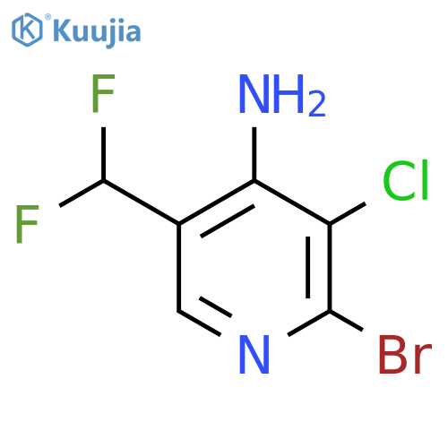 4-Amino-2-bromo-3-chloro-5-(difluoromethyl)pyridine structure