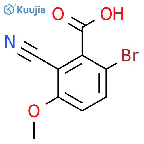 6-Bromo-2-cyano-3-methoxybenzoic acid structure
