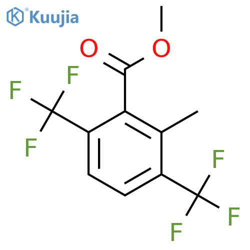 Methyl 3,6-bis(trifluoromethyl)-2-methylbenzoate structure