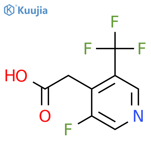 3-Fluoro-5-(trifluoromethyl)pyridine-4-acetic acid structure