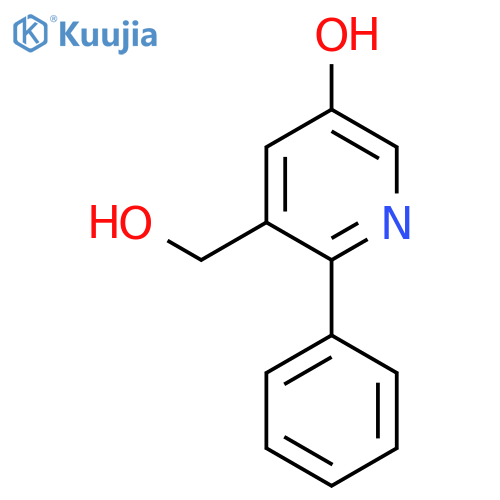 5-Hydroxy-2-phenylpyridine-3-methanol structure