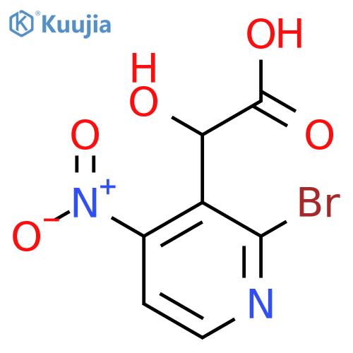 2-(2-Bromo-4-nitropyridin-3-yl)-2-hydroxyacetic acid structure