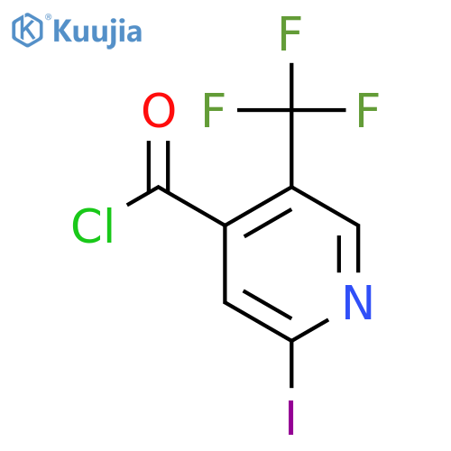2-Iodo-5-(trifluoromethyl)pyridine-4-carbonyl chloride structure