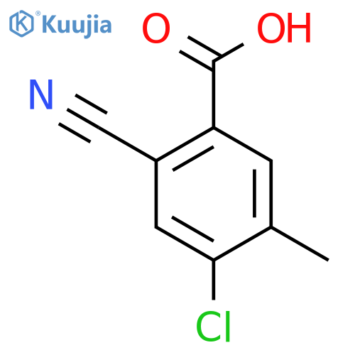 4-Chloro-2-cyano-5-methylbenzoic acid structure