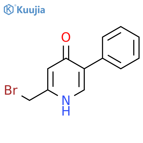 2-Bromomethyl-4-hydroxy-5-phenylpyridine structure