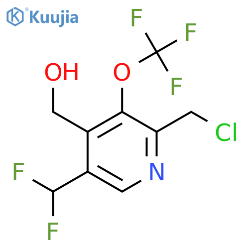 2-(Chloromethyl)-5-(difluoromethyl)-3-(trifluoromethoxy)pyridine-4-methanol structure