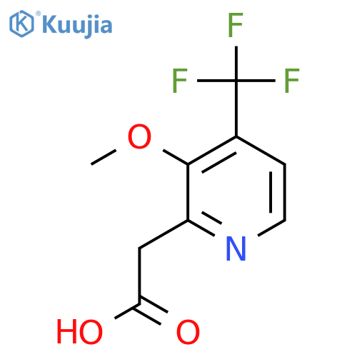 3-Methoxy-4-(trifluoromethyl)pyridine-2-acetic acid structure