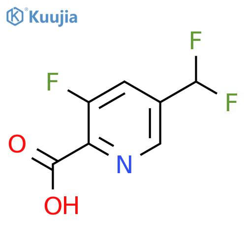 5-(Difluoromethyl)-3-fluoropyridine-2-carboxylic acid structure