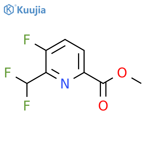 Methyl 2-(difluoromethyl)-3-fluoropyridine-6-carboxylate structure