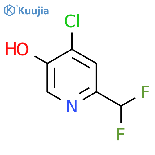 4-Chloro-2-(difluoromethyl)-5-hydroxypyridine structure