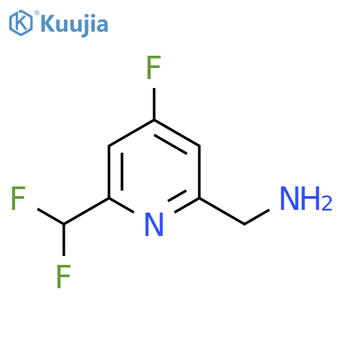 2-(Aminomethyl)-6-(difluoromethyl)-4-fluoropyridine structure