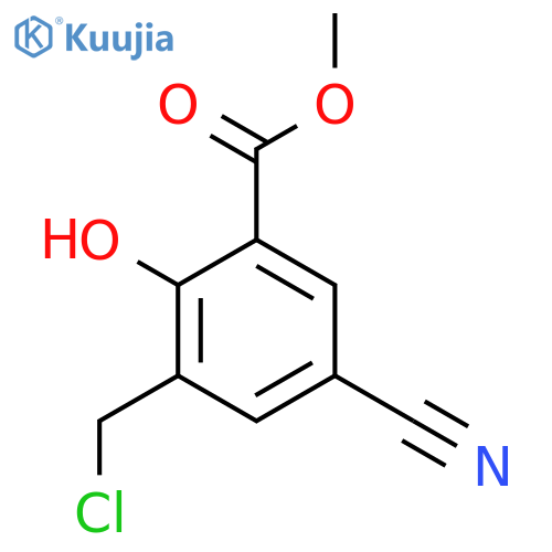 Methyl 3-chloromethyl-5-cyano-2-hydroxybenzoate structure