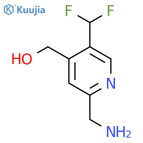 2-(Aminomethyl)-5-(difluoromethyl)pyridine-4-methanol structure