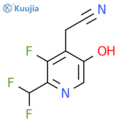 2-(Difluoromethyl)-3-fluoro-5-hydroxypyridine-4-acetonitrile structure