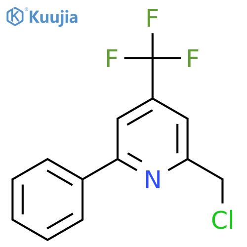 2-Chloromethyl-6-phenyl-4-(trifluoromethyl)pyridine structure