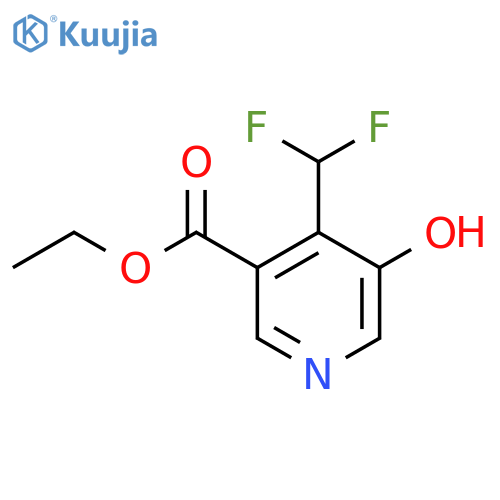 Ethyl 4-(difluoromethyl)-3-hydroxypyridine-5-carboxylate structure