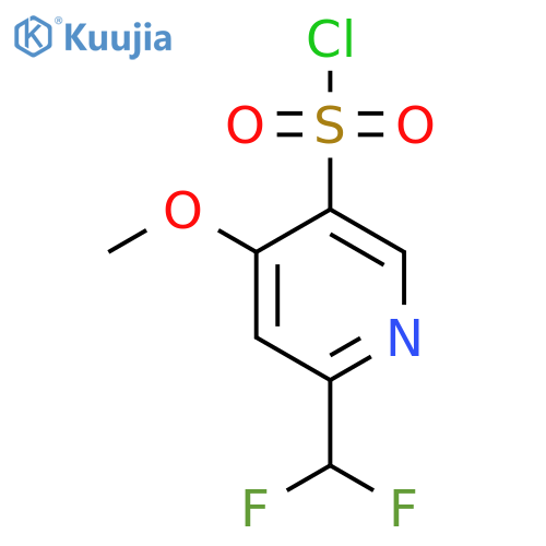 2-(Difluoromethyl)-4-methoxypyridine-5-sulfonyl chloride structure