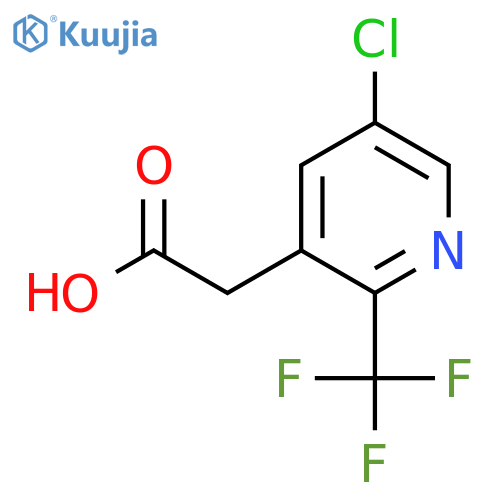 5-Chloro-2-(trifluoromethyl)pyridine-3-acetic acid structure