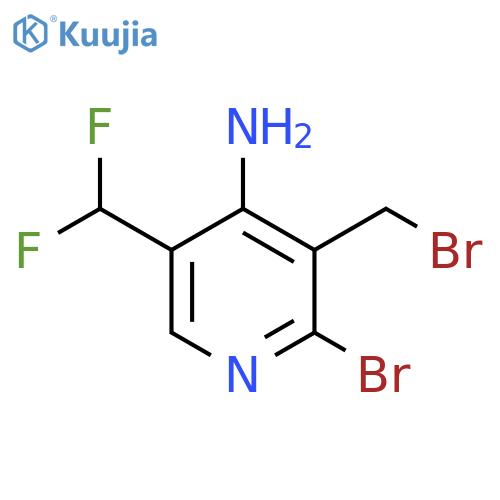 4-Amino-2-bromo-3-(bromomethyl)-5-(difluoromethyl)pyridine structure