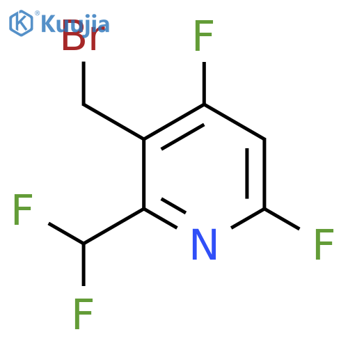 3-(Bromomethyl)-4,6-difluoro-2-(difluoromethyl)pyridine structure
