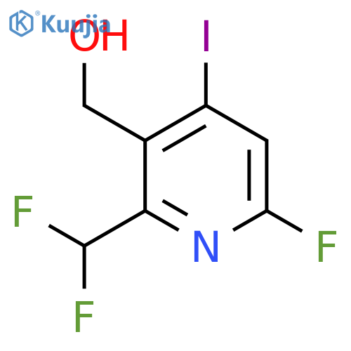 2-(Difluoromethyl)-6-fluoro-4-iodopyridine-3-methanol structure