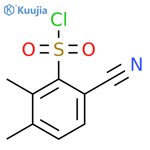 6-Cyano-2,3-dimethylbenzenesulfonyl chloride structure