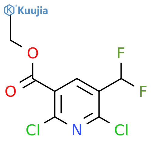 Ethyl 2,6-dichloro-5-(difluoromethyl)pyridine-3-carboxylate structure
