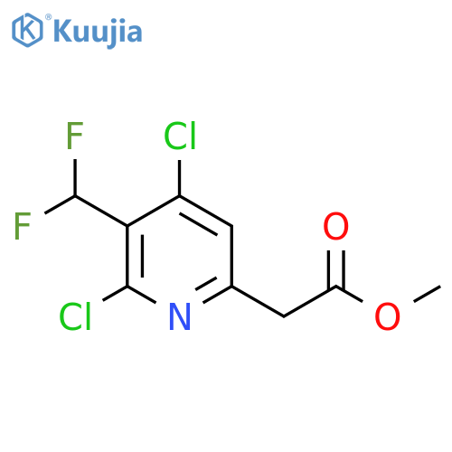 Methyl 2,4-dichloro-3-(difluoromethyl)pyridine-6-acetate structure