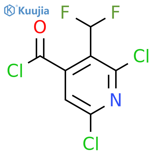 2,6-Dichloro-3-(difluoromethyl)pyridine-4-carbonyl chloride structure