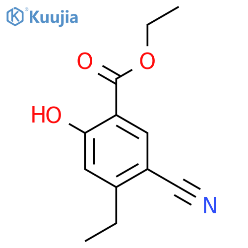 Ethyl 5-cyano-4-ethyl-2-hydroxybenzoate structure