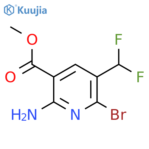Methyl 2-amino-6-bromo-5-(difluoromethyl)pyridine-3-carboxylate structure