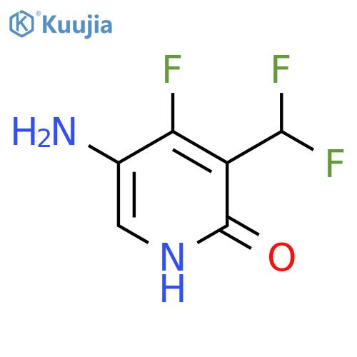 5-Amino-3-(difluoromethyl)-4-fluoro-2-hydroxypyridine structure