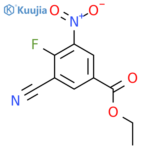 Ethyl 3-cyano-4-fluoro-5-nitrobenzoate structure