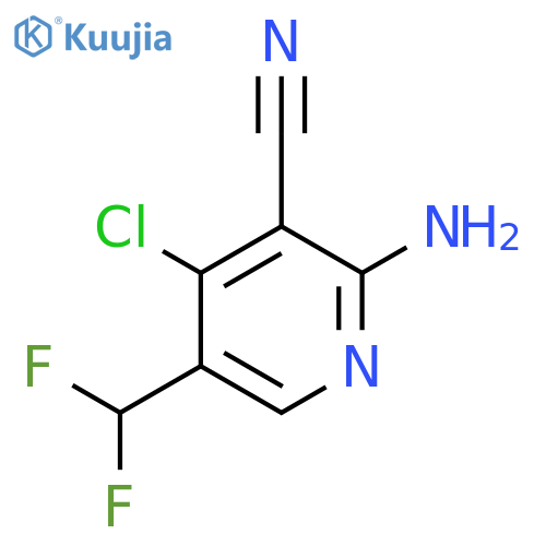 2-Amino-4-chloro-3-cyano-5-(difluoromethyl)pyridine structure