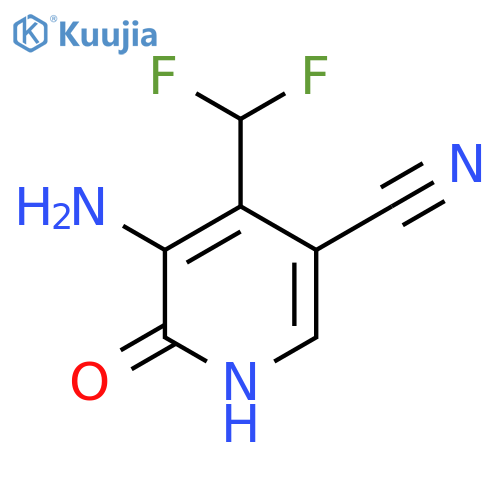 3-Amino-5-cyano-4-(difluoromethyl)-2-hydroxypyridine structure