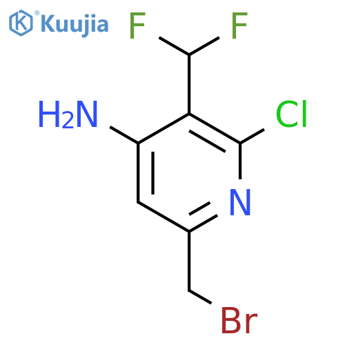 4-Amino-6-(bromomethyl)-2-chloro-3-(difluoromethyl)pyridine structure