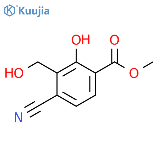 Methyl 4-cyano-2-hydroxy-3-(hydroxymethyl)benzoate structure