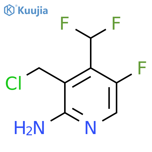 2-Amino-3-(chloromethyl)-4-(difluoromethyl)-5-fluoropyridine structure