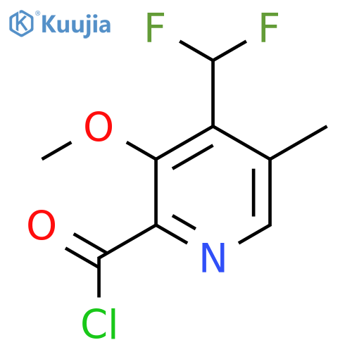 4-(Difluoromethyl)-3-methoxy-5-methylpyridine-2-carbonyl chloride structure