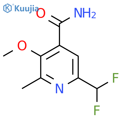 6-(Difluoromethyl)-3-methoxy-2-methylpyridine-4-carboxamide structure